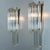 Large Venini Style Clear Gold and Glass Sconces, 1970, Set of 2 For Sale - Image 9 of 10