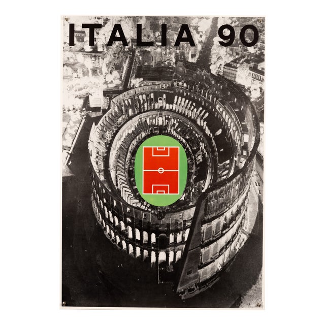 Italian Original Poster by Alberto Burri, 1990 For Sale