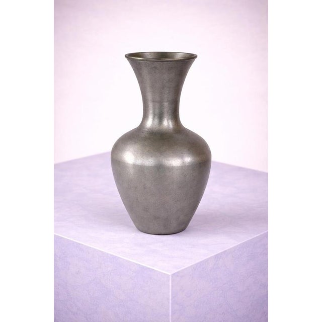 Swedish Modern Pewter Vases by Schreuder & Olsson, 1970s, Set of 3 For Sale - Image 4 of 7