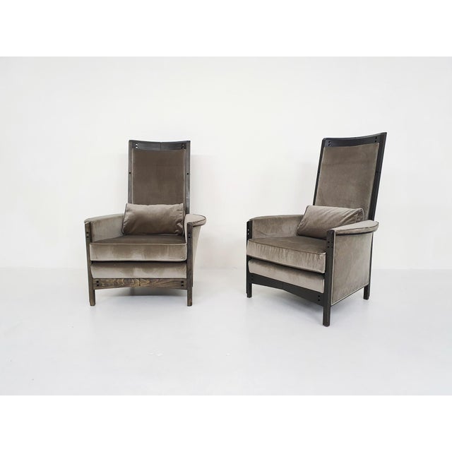 Textile 63970 Lounge Chairs by Umberto Asnago for Giorgetti Peggy, Italy, 1990s, Set of 2 For Sale - Image 7 of 18