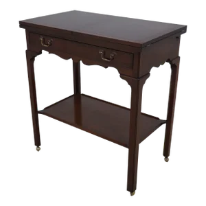 Smith & Watson Flip Top Mahogany Server Cart