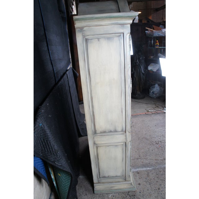 Wellington Hall Painted French Provincial Illuminated Drybar Bar Cabinet For Sale - Image 13 of 17
