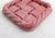 Pink Earthenware Bottle Coasters with Braided and Twisted Details from Vallauris, 1950s, Set of 2 For Sale - Image 6 of 10