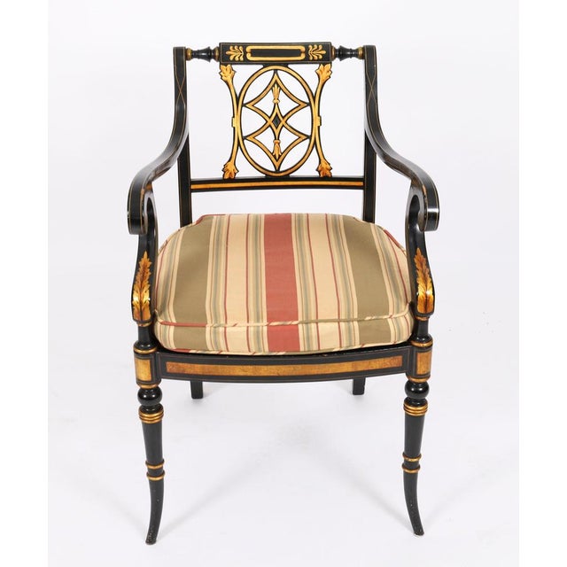 Antique English Revival Pierced Splat Back Dining Chairs, 1900s, Set of 10 For Sale - Image 14 of 16