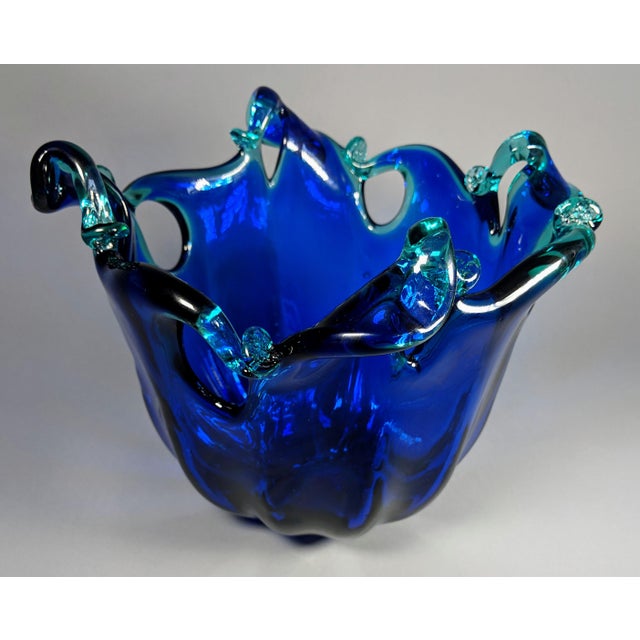 Italian Hand Blown Glass Vase Chairish