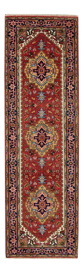 Indo Persian Heriz Serapi Design Runner