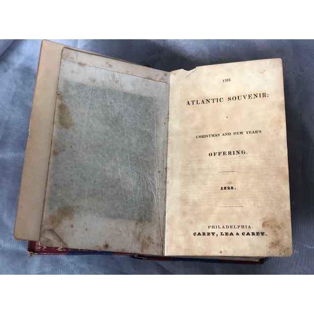 Royal Blue Antique Georgian Era Decorative Book For Sale - Image 8 of 13