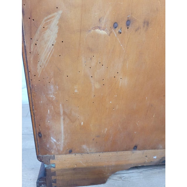 Mid-Century Art Deco Style Walnut Tall Boy, 1950s For Sale - Image 14 of 18