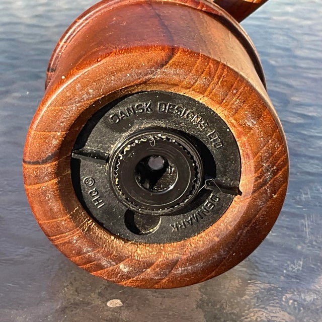 1960s Jens Quistgaard Vintage Teak Salt and Pepper Dansk Denmark 1960's. For Sale - Image 5 of 5