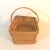 Vintage Woven Basket With Handle For Sale - Image 4 of 10