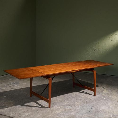 Extendable Dining Table in Teak by H. Brockmann Petersen for Louis G. Thiersen & Son, Denmark, 1960s For Sale - Image 13 of 13
