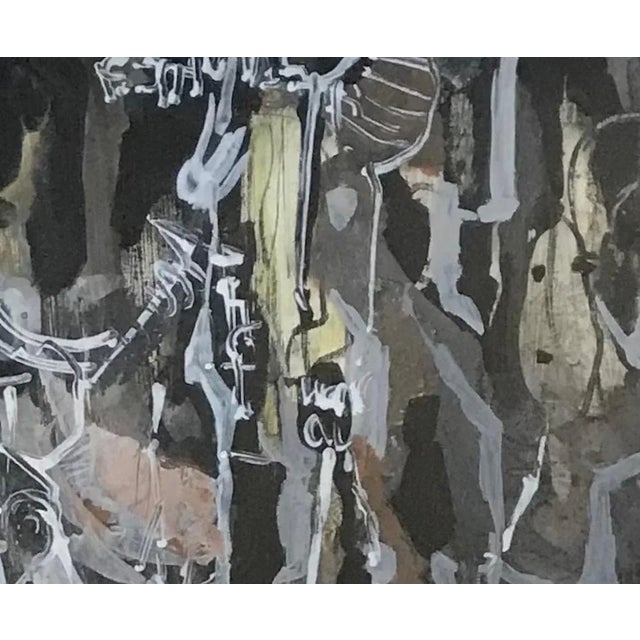 Olga Reiwald, Rhythm, Watercolor, 1977 For Sale - Image 4 of 11