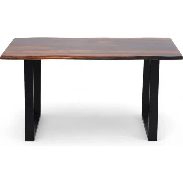 Transform your dining area with the Maelira Dining Table, a blend of natural elegance and modern design. Crafted from...