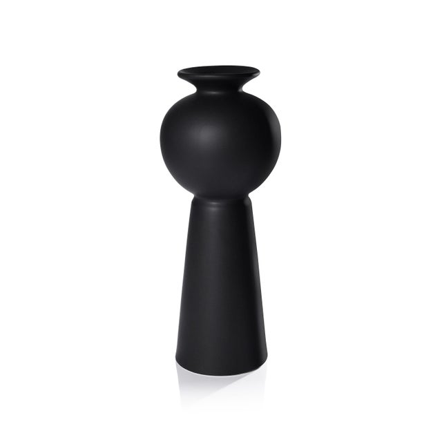 Kyoto Modern Stoneware Vase, Large For Sale - Image 4 of 4