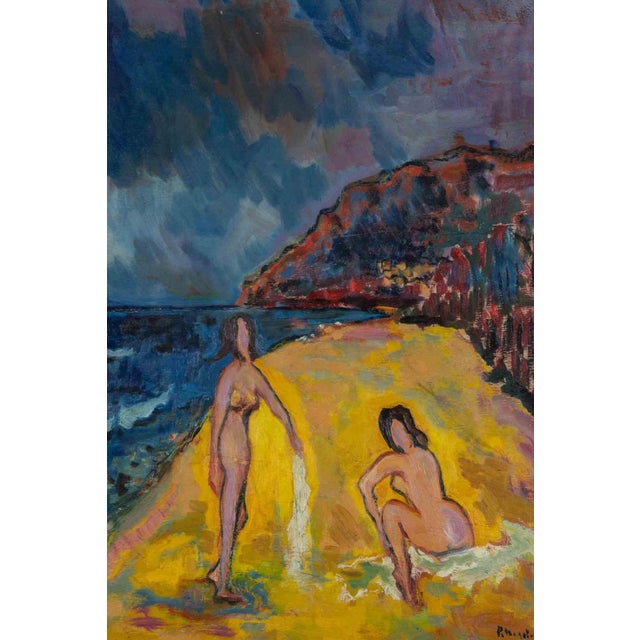 Oil on cardboard realized by sirio pellegrini in 1961. Hand signed and dated. Includes a wooden frame cm. 68x57. Sirio...