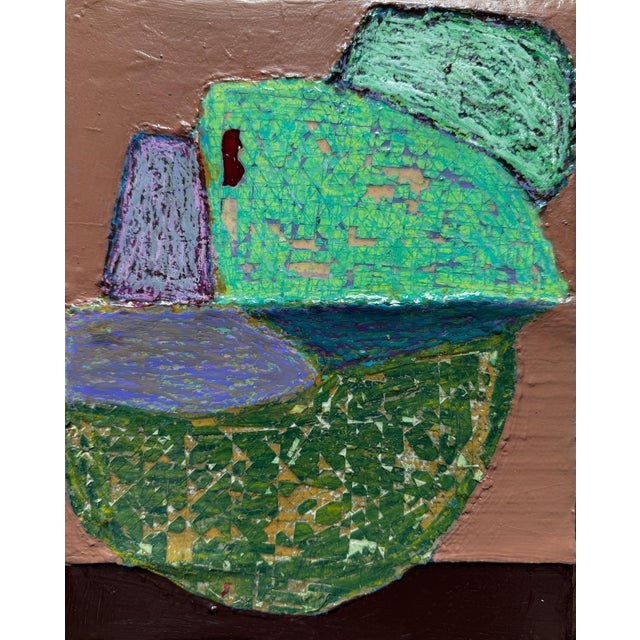 Paint "A Map of Salt and Stars I" Original Mixed-Media Painting on Canvas by Zac Woodiel For Sale - Image 7 of 7