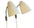 Wall Lights in Lacquered Brass by Lisa Johansson-Pape for Orno, 1955, Set of 2, in Very Good conditions. Designed 1950 to...