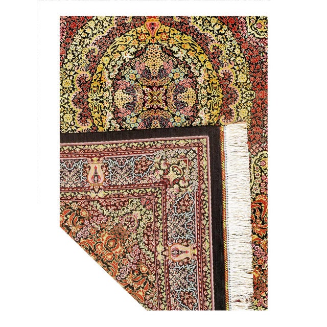 Traditional Pasargad DC Exquisite Design Paris Palace Fine Power Loom v. Silk Rug For Sale - Image 3 of 3