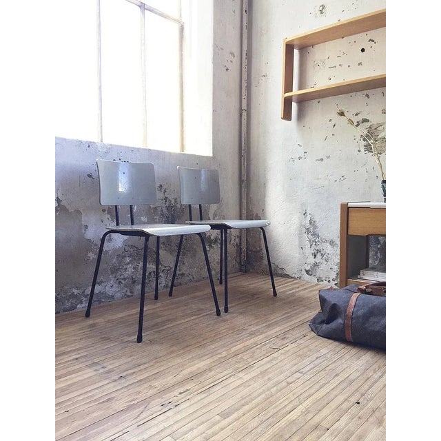 Mid-Century Modern Set of Vintage Chairs by Willy Van Der Meeren for Tubax For Sale - Image 3 of 18