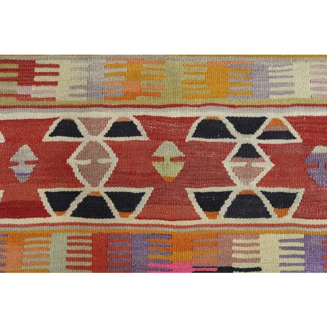 Anatolian Kilim Turkish Rug-4′11″ × 8′11″ For Sale - Image 6 of 13