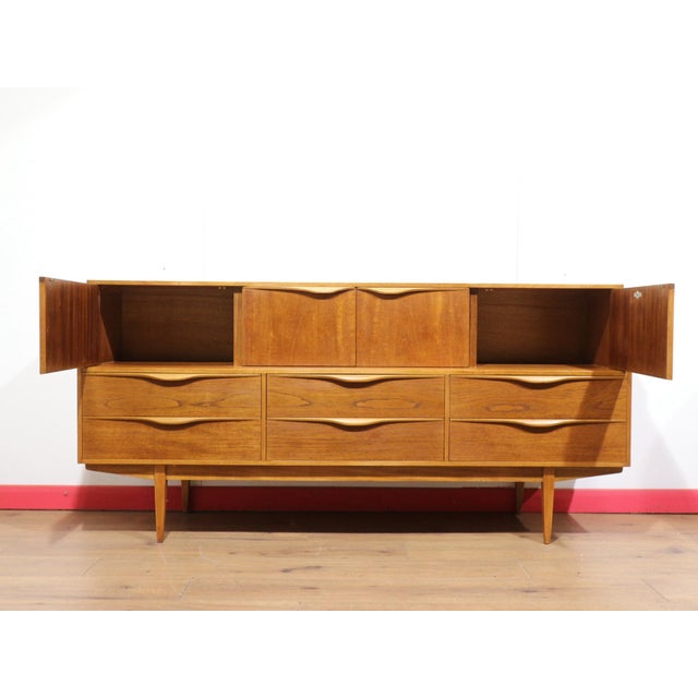 Mid 20th Century Mid Century Modern Vintage Teak Tall Credeza Sideboard by Sutcliffe For Sale - Image 5 of 15