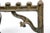 Metal Antique Brass Fireplace Andirons For Sale - Image 7 of 7