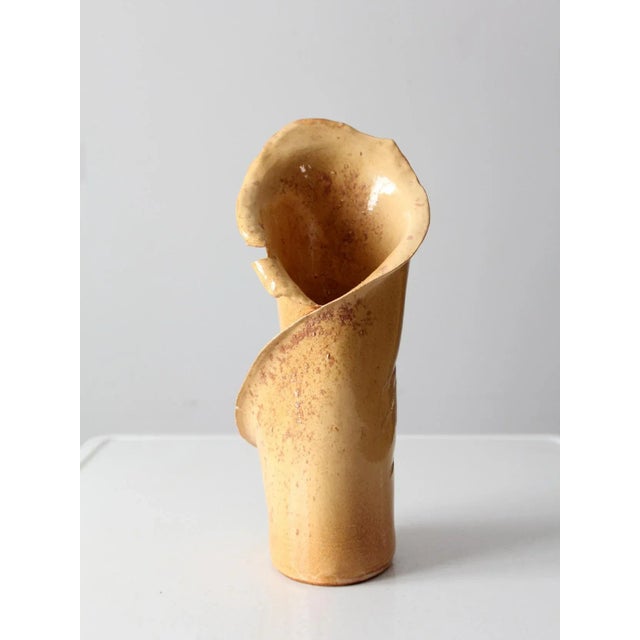 Free Form Studio Pottery Vase Circa 1999 For Sale - Image 13 of 13
