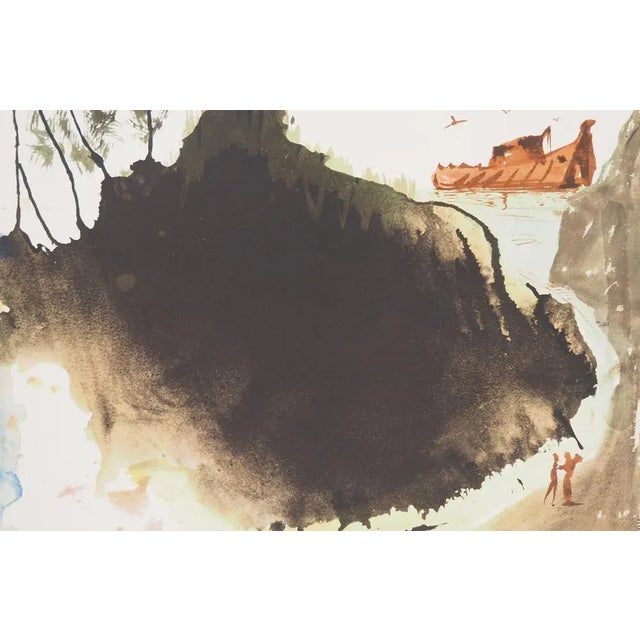 Salvador Dalí (1904-1989) Biblia Sacra - Noah's Ark and Flood (Aquae diluvii super terram), 1969 Lithography Signed in the...