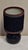 Vintage Table Lamp with Dark Blue Ceramic Base and Fabric Shade, 1990s For Sale - Image 4 of 8