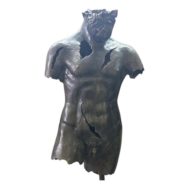 20th Century Bronze Nude Sculpture Torso of Hermes For Sale