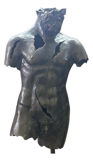 20th Century Bronze Nude Sculpture Torso of Hermes