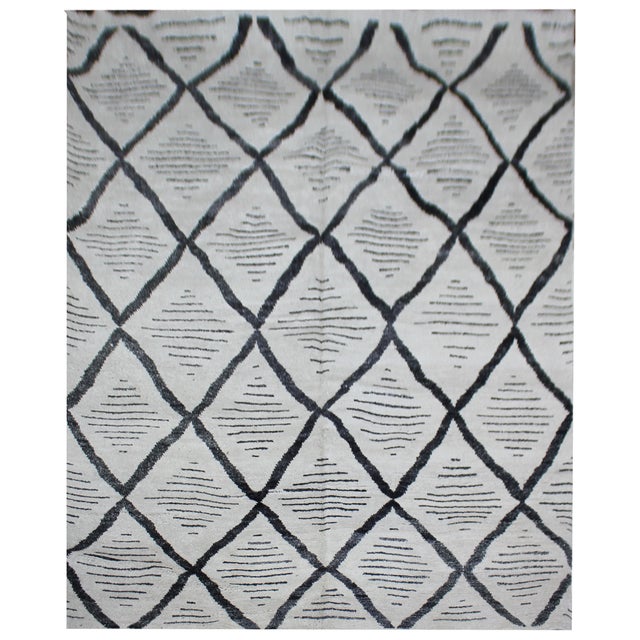 Hand Knotted Bamboo Rug by Aara Rugs Inc. - 12' X 9' For Sale - Image 4 of 4