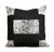 These trending color block pillows covers are pieced with black boiled wool and “dalmation” soft wool fabric in black and...