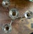 Mid 20th Century Mid Century 4 Arm Silver Plate Bauhaus Candle Holder - Attributed to William Wagenfeld for WMF For Sale - Image 5 of 7