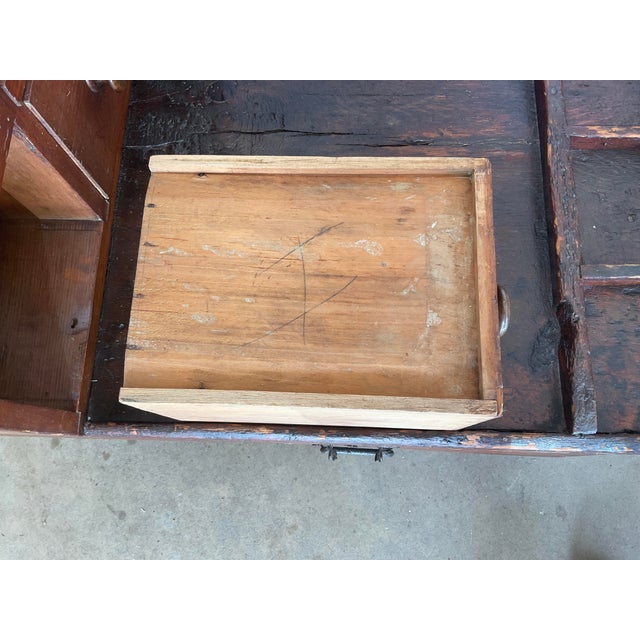 Farmhouse Antique 1800's Farmhouse Bench/Table For Sale - Image 3 of 17