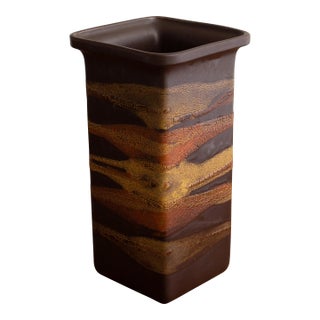 Royal Haeger “Earth Wrap” Geometric Form Vase For Sale