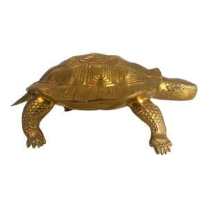 Circa 1970 Turtle Brass Sculpture, French