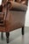 Chesterfield Armchair in Brown Cow Leather For Sale - Image 4 of 13
