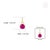 Brilliant Cut Ruby Solitaire Pendant in 14k Yellow Gold For Sale - Image 9 of 12