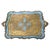 Blue Decorative Carved Gold and Blue Painted Italian Sideboard Tray, 1960 For Sale - Image 8 of 8