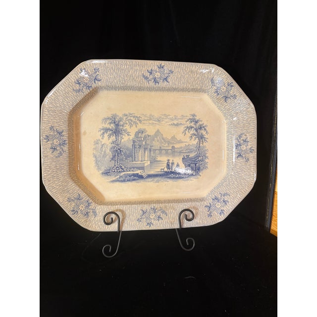 Mid 19th Century Corinth Ironstone Extra Large Platter by James Edwards For Sale - Image 10 of 12