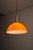 1970s Large Space Age Orange and White Double Acrylic Dome Pendant, 1970s For Sale - Image 5 of 10
