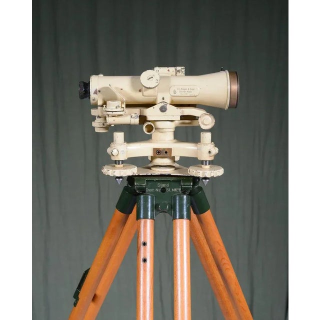 Something for the bachelor pad… A Berger & Sons (of Boston, Massachusetts) surveyors theodolite, retrofitted onto a...
