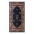 1920s Blueu Navy Vase Floral Antique Peking Rug 6' 0'' X11' 8'' Handknotted Wool Carpet For Sale