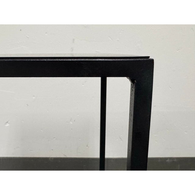 Metal Room & Board Slim Side Table, Black For Sale - Image 7 of 12