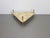 Rustic Brutalist Triangle Coffee Table in Marble and Stainless Steel, 1970s For Sale - Image 3 of 12