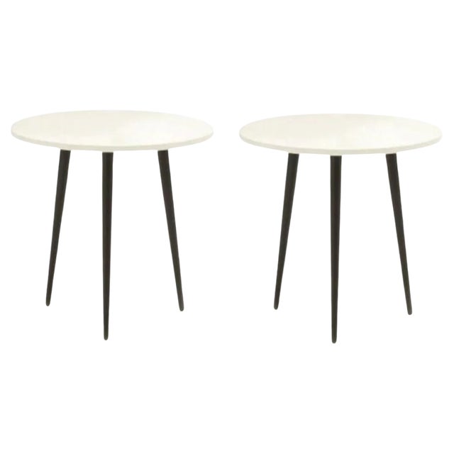 Small Round Soho Side Tables by Coedition Studio, Set of 2 For Sale
