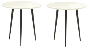 Small Round Soho Side Tables by Coedition Studio, Set of 2