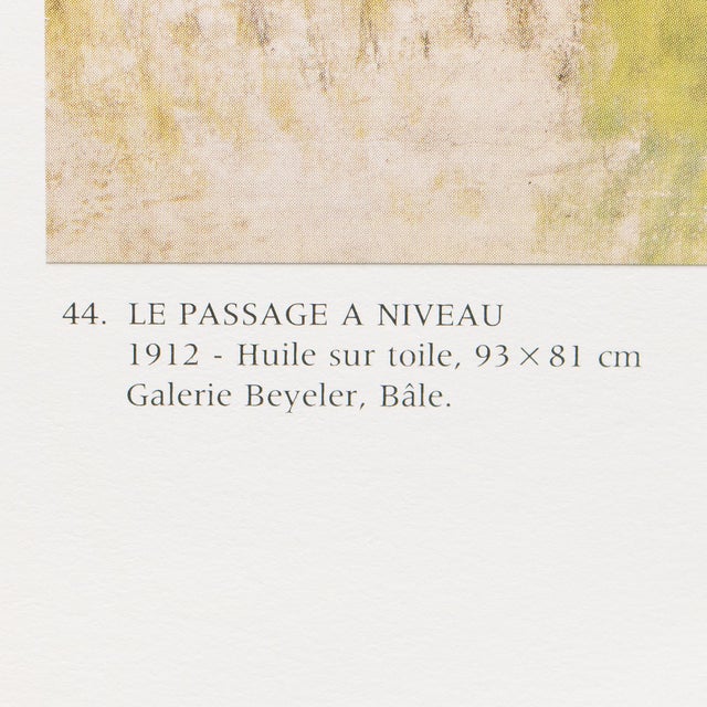 1990s 1990 After Fernand Leger "The Level Crossing", Full-Color Parisian Print For Sale - Image 5 of 9