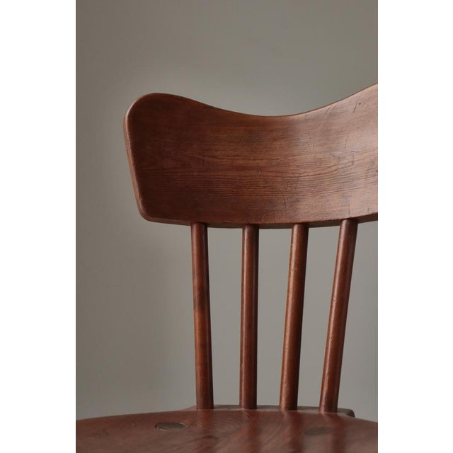 Swedish Modern Pinewood Chair attributed to Torsten Claeson for Steneby Hemslöjd, 1930s For Sale - Image 4 of 17